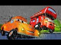 Tom camionul de tractari - Denever, autobuzul verde 2 - Orasul Masinilor 🚗 Desene pentru copii