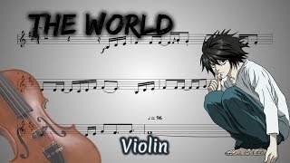 Video thumbnail of "Death Note Opening – The World (Violin)"