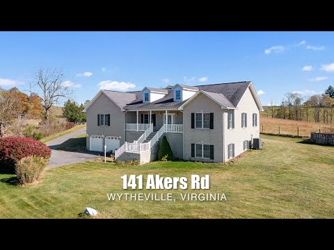 141 Akers Rd, Wytheville, VA home video tour