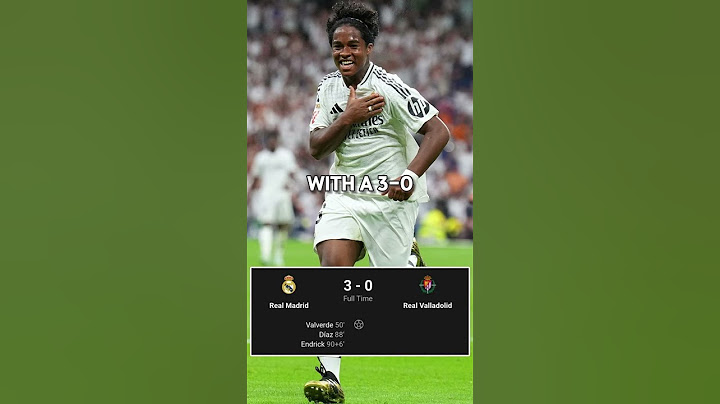 DEBUT GOAL FOR Endrick | Real Madrid 3-0 Real Valladolid | La Liga 2024/25 #football #soccer #shorts