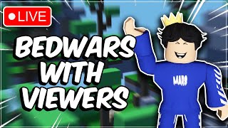 LIVE Roblox Bedwars Season 10 BATTLE PASS GIVEAWAY!!! (Playing With Viewers)