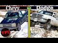 First Dirt! Can Our Clapped-Out $2500 Chevy Project Truck Beat a Modified Ram Cummins Off-Road?