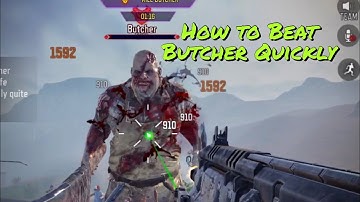 How to Kill Butcher Quickly - Undead Siege The Butcher CODM/CoD Mobile
