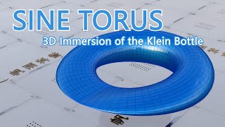 Celebrity Sine Torus,3D immersion of the Klein bottle Profile