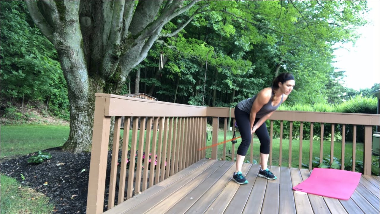 Leg & Core Workout with Bands (demo only) YouTube