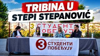 Tribina Studentske liste u naselju Stepa Stepanović – Studenti pobeđuju! Tribina Studentske liste u naselju Stepa Stepanović – Studenti pobeđuju!