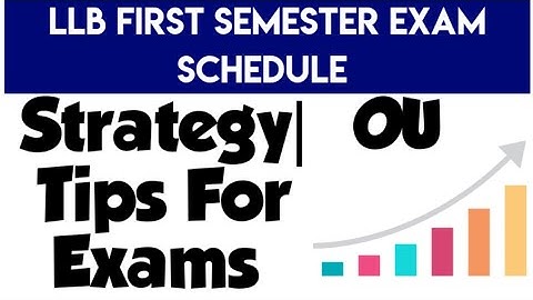1/3 LLB first sem OU Exam Schedule|Strategy for Best attempt|By Naman Sinha| @krishnaslawrials