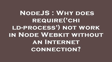 NodeJS : Why does require(