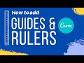 Canva: How To Add Grid Lines, Guides and Rulers (New FREE Feature 2020)