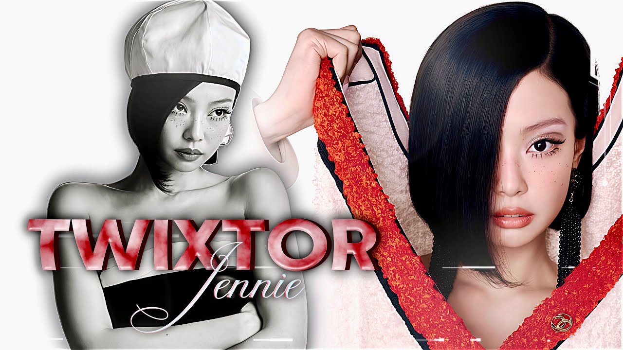 TWIXTOR CLIPS 4K JENNIE V MAGAZINE ADVERTISING PHOTOSHOOT