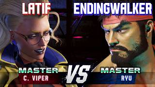 Celebrity SF6 ▰ LATIF (C.Viper) vs ENDINGWALKER (Ryu) ▰ High Level Gameplay Wealth