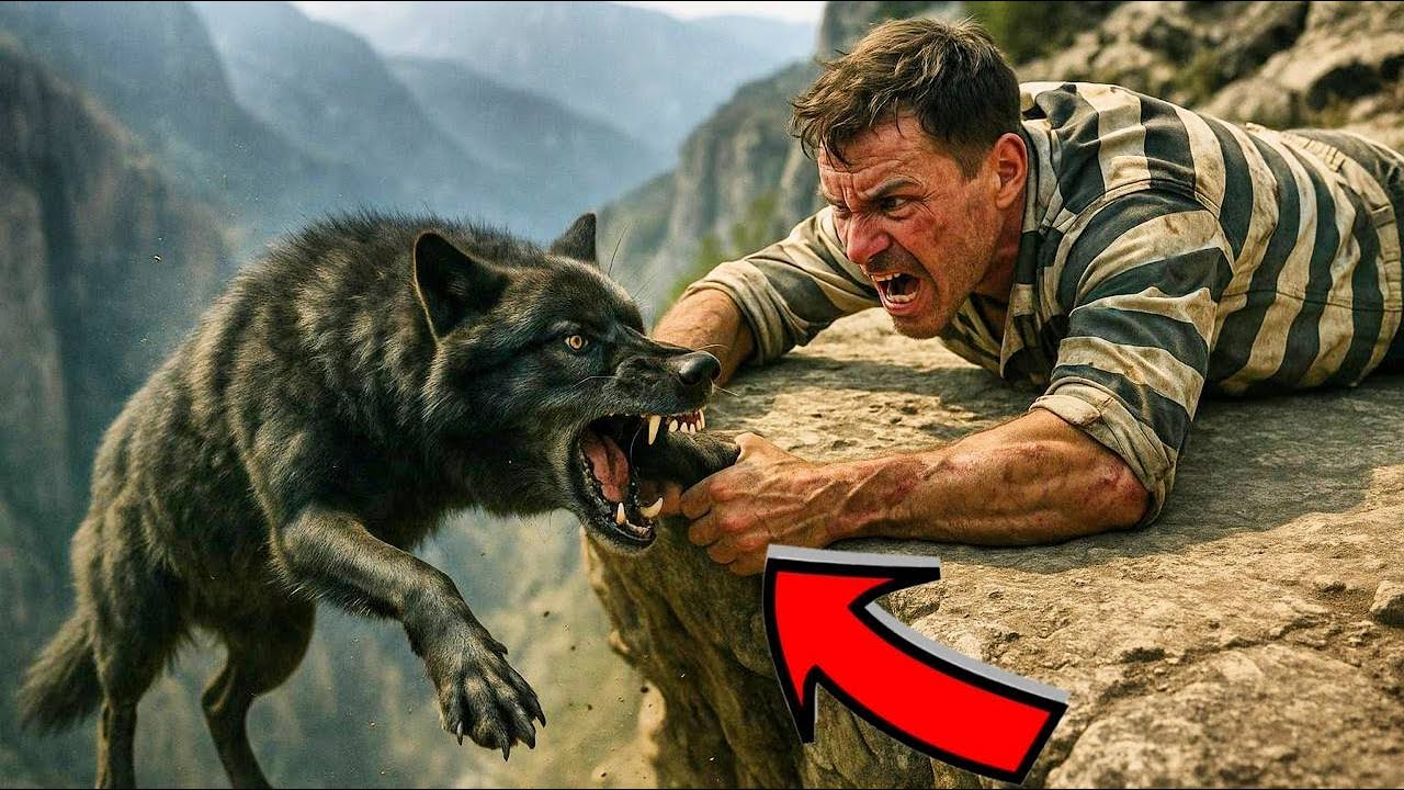 ZBIEGŁY WIĘZIEŃ RATUJE WILKA. TO, CO WYDARZYŁO SIĘ PÓŹNIEJ, DOPROWADZIŁO GO DO PŁACZU!
