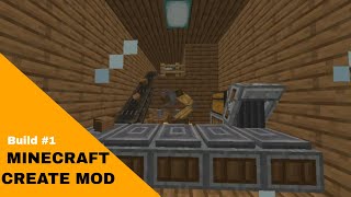 Minecraft Wood Factory.....|| Minecraft Create Mod (Build #1) ||