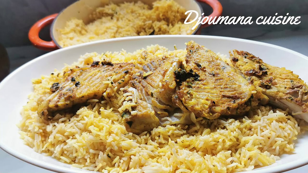 سمك الراية بالارز على طريقة المطاعم 🐟🐟la raie au riz