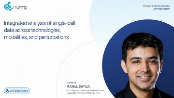 When AI Meets Biology Webinar | Dr. Rahul Satija | Integrated analysis of single-cell data