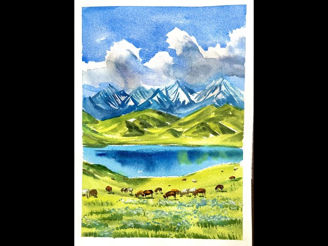 水彩风景画Watercolor Landscape 수채화풍경251216 - YouTube