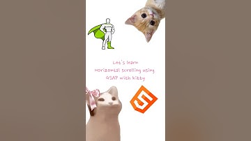Horizontal scrolling using Gsap👾✨ #cat #catmeme #meme #cute #frontend #gsap #html #css #pets