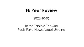 Tabloid The Sun Posts Fake News About Ukraine