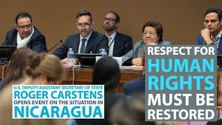 U.S. and Partners Hold Event on Human Rights in Nicaragua