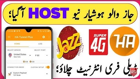 Jazz new 2nd host | Jazz ha tunnel plus 30day file | Jazz free internet vpn 2022 today | mzk Irfan