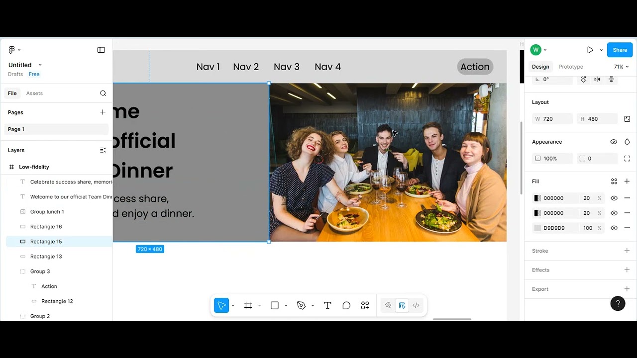Complete UI Design from Wireframe in Figma | Full Screen Design Tutorial