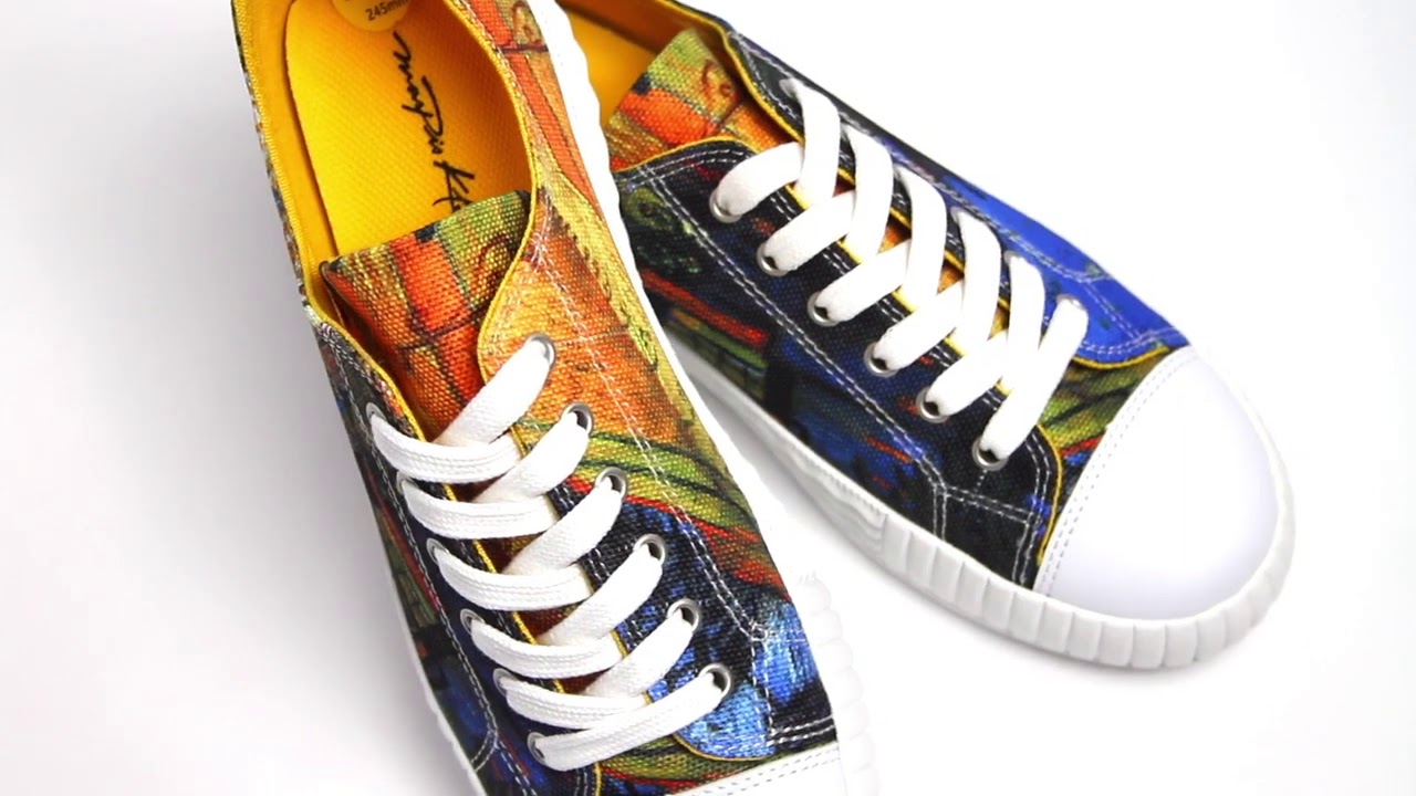 Maspis Klassik women's low top | Modena | inspired by Van Gogh "Cafe Terrace"