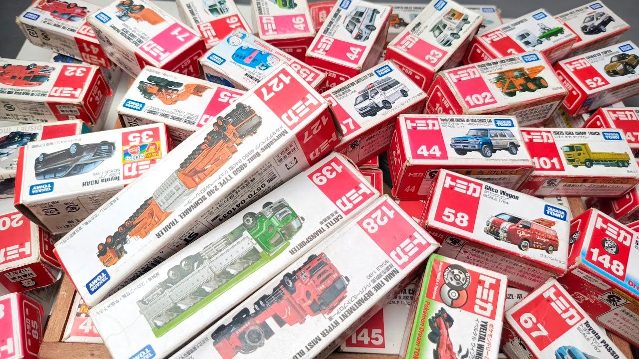 【トミカ】ミニカー大集合! Vo9 遊んだトミカを箱に入れて並べてみました。