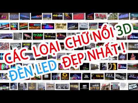 Video Các loại chữ nổi 3D đẹp nhất- ấn tượng nhất trang trí... - youtube