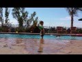 Walking on water.