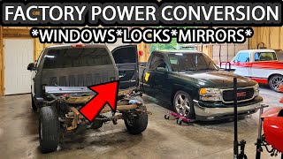 NBS Sierra Silverado Factory Power Window, Power Lock, Power Mirror Swap How to Part 1