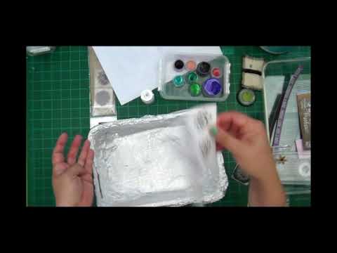How to make Heat Embossed Watercolor Flowers - YouTube