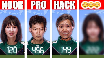 Squid Game 2 NOOB vs PRO vs HACKER MINECRAFT Pixel Art All Characters
