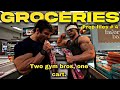 Anabolic grocery haul and workout