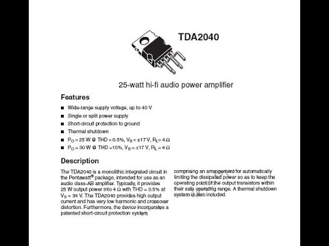 Tda 2040 Layout Pcbspf1 - Tda2040 Evaluation - Tda 2040 Layout Pcbspf1