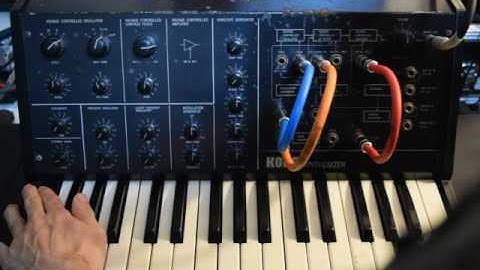 KORG MS-10 and Loop Machine. Play electronic music.