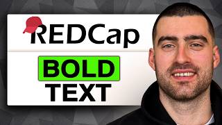 How to Bold Text in REDCap