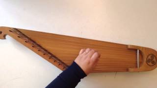 11 String Kantele baltic Zither/lap harp  quick demo