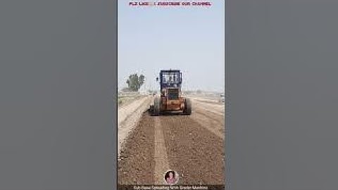 Huge Grader Machine Operatings Sub Base Materials Spreading at Civil Construction site🏗#shorts #ad