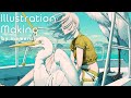 【ラフ〜完成まで】イラストメイキング Illustration Making【CLIP STUDIO PAINT EX】