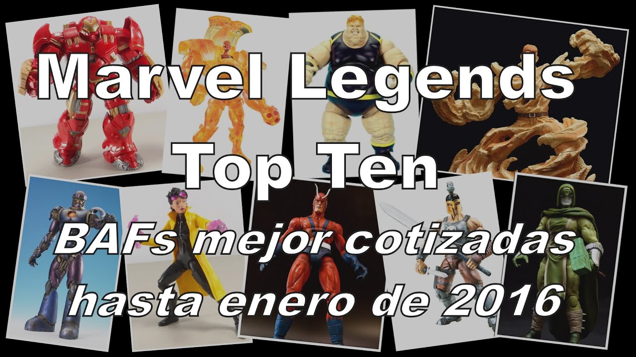 Top 10 Marvel Legends Build a Figure BAF Más Caras Most Expensive