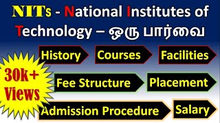 National Institutes of Technology (NITs)-Overview (Tamil)| Courses| Admission procedure | Placement