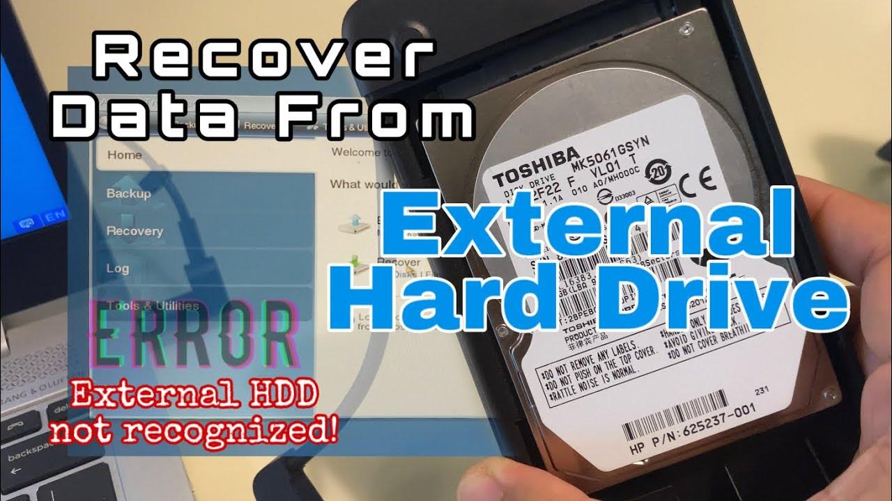 How to recover data from external drive Hard drive not recognized