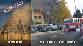 Two 2nd Alarm Fires  PIO Vlog