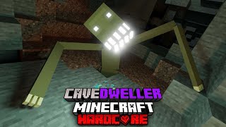 THE SCARIEST MOD in Minecraft Hardcore | Cave Dweller Mod