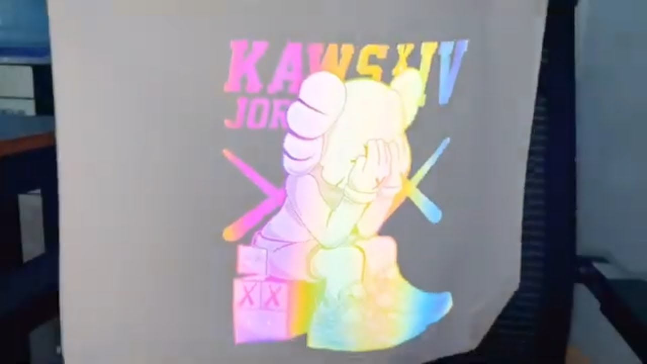 How amazing reflective DTF film transfer!