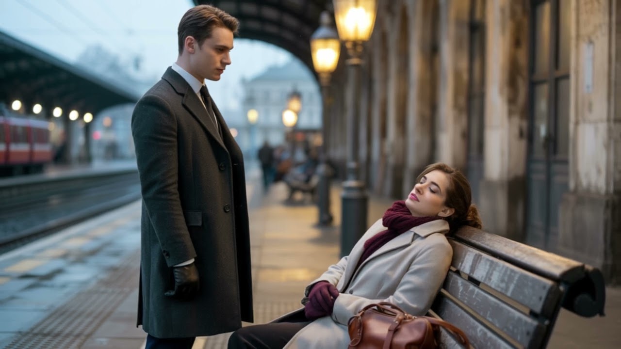 „A adormit pe bancă în gară… și s-a trezit în mașina unui milionar singuratic.”