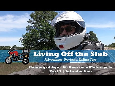 riding motorcycle at 60