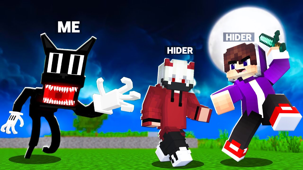 I Shapeshifter To Cheat In Minecraft Hide And Seek || Cartoon Cat Hide and Seek