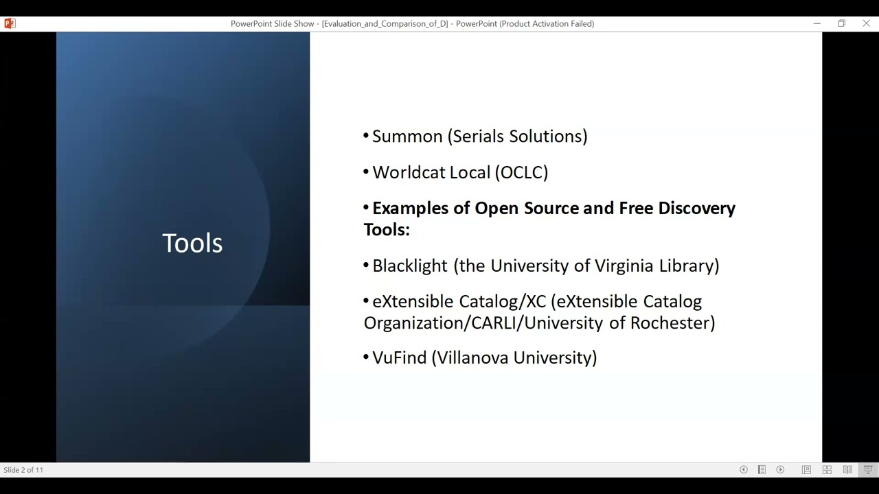 Open Discovery Tools by Prof. Saptarshi Ghosh, Professor, DLISc, Univ. of North Bengal, Darjeeling