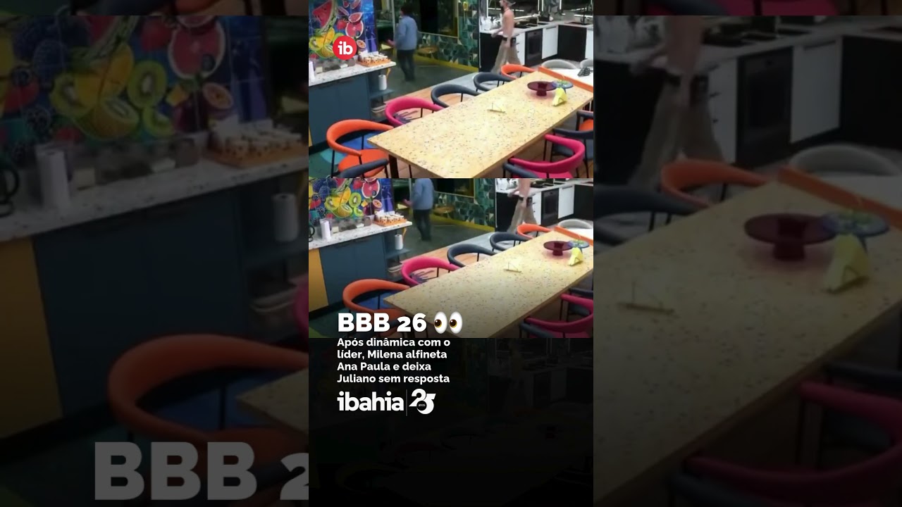 Após dinâmica com o líder, Milena alfineta Ana Paula e deixa Juliano sem resposta 